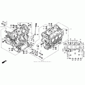 Схема узла: Блок цилиндров для Honda GL1500 Gold Wing Aspencade