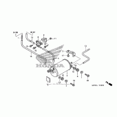 Схема вузла: Evap canister для Honda VFR800 Interceptor