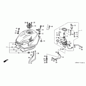 Схема вузла: Паливний бак (2) для Honda CBR600 CBR600F