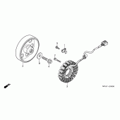 Схема вузла: Генератор для Honda CBF1000