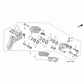 Схема вузла: Задній гальмівний супорт для Honda XL1000V Varadero