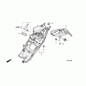 Схема вузла: Заднє крило для Honda CB1000 CB1000R