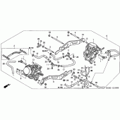 Схема вузла: Карбюратор (ASSY.) (VT125C1 / 3) (VT125C21) для Honda VT125 Shadow