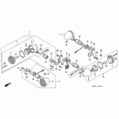 Схема узла: Поворотники для Honda VT1100 Shadow