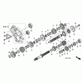 Схема вузла: Трансмісія для Honda CBF1000