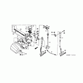 Схема вузла: Передній гальмівний циліндр для Honda XL600 Transalp