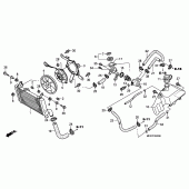 Схема узла: Радиатор для Honda NT700 Deauville