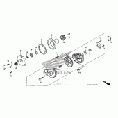 Схема узла: Масляный насос 1 для Honda CRF150 CRF150F