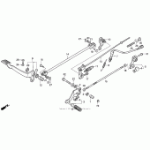 Схема вузла: Педаль (Лапка) для Honda VT600 Shadow VLX