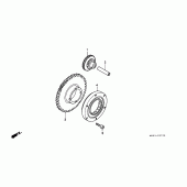 Схема узла: Привод стартера для Honda CBR900RR CBR900RR Fireblade