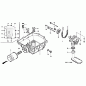 Схема вузла: Масляний насос для Honda XL1000V Varadero