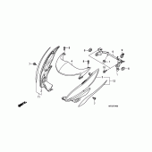 Схема вузла: Cowling comp для Honda CB600F Hornet