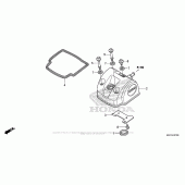 Схема вузла: Клапанна кришка для Honda CRF450 CRF450X