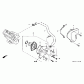 Схема вузла: Водяний насос для Honda CBR600 CBR600RR