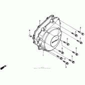 Схема узла: Крышка генератора для Honda CBR900RR CBR919RR Fireblade