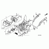 Схема вузла: Taillight + license light для Honda VT1300 Sabre