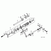 Схема вузла: Shift drum / shift fork для Honda GL1500 F6C
