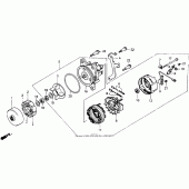 Схема узла: Генератор для Honda GL1500 Gold Wing Aspencade