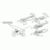 Схема вузла: Stripe / mark (CRF230F3 / 4/5/6) для Honda CRF230 CRF230F