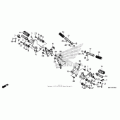 Схема вузла: Підніжки для Honda CTX700