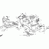 Схема вузла: Обтічник для Honda GL1500 Gold Wing Interstate