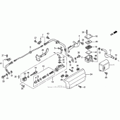 Схема вузла: Задній гальмівний циліндр для Honda GL1500 Valkyrie Tourer