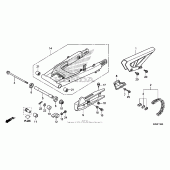 Схема вузла: Задній важіль (Маятник) для Honda CRF125 CRF125F