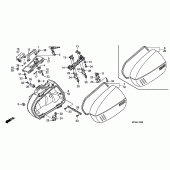 Схема вузла: Saddle bag для Honda ST1300 Pan-European