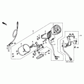 Схема вузла: Панель приладів для Honda VT600 Shadow VLX Deluxe