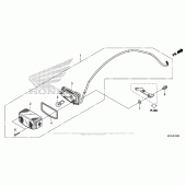 Схема узла: Задний фонарь (Стоп-сигнал) для Honda CMX500 Rebel
