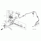 Схема вузла: Головний циліндр зчеплення для Honda CB1300 Super Four