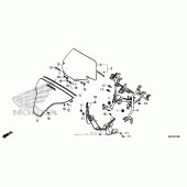 Схема вузла: Windscreen для Honda CTX700