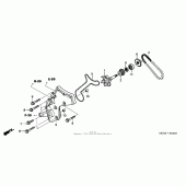 Схема узла: Водяной насос для Honda ST1300 Pan-European