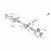 Схема вузла: Масляний насос для Honda XR400