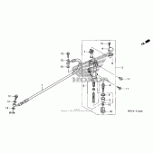 Схема вузла: Задній гальмівний циліндр для Honda CRF450 CRF450X