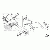 Схема вузла: Вихлопна система для Honda CRF230 CRF230F