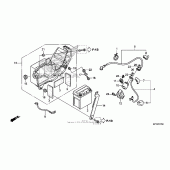 Схема вузла: Акумулятор для Honda CRF150 CRF150F