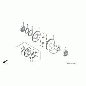 Схема вузла: Балансир для Honda NX650 Dominator