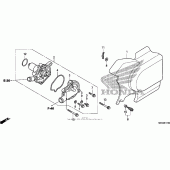 Схема вузла: Водяний насос для Honda VT750 Shadow Aero