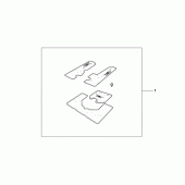 Схема узла: Pannier/trunk carpet set для Honda GL1800 Gold Wing