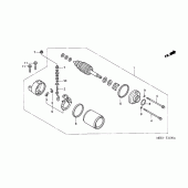 Схема вузла: Стартер електричний для Honda CBR600 CBR600RR