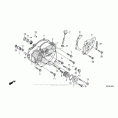 Схема вузла: Ліва кришка картера для Honda CRF250 CRF250X