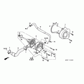 Схема вузла: Водяний насос (CBF600S6 / SA6 / N6 / NA6) для Honda CBF600