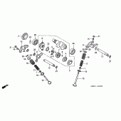 Схема вузла: Шток & Клапан для Honda XR650