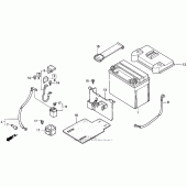 Схема вузла: Battery 90-93 для Honda VFR750F Interceptor