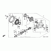 Схема вузла: Final driven gear для Honda VTX1300