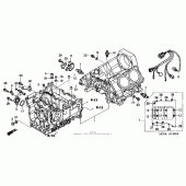 Схема узла: Картер двигателя для Honda ST1300 Pan-European