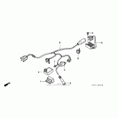 Схема вузла: Електрообладнання для Honda XR250