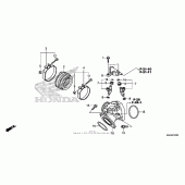 Схема вузла: Inlet manifold для Honda VT750 Shadow Aero
