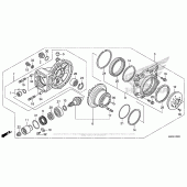 Схема вузла: Final Driven Gear для Honda GL1800 Gold Wing F6B Bagger